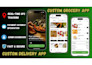 develop custom grocery app, food delivery app for android and ios